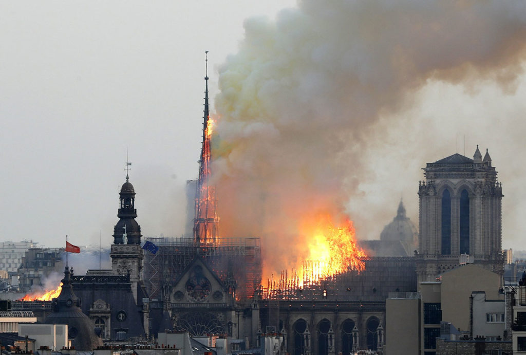 Notre Dame Cathedral Church Building Fire